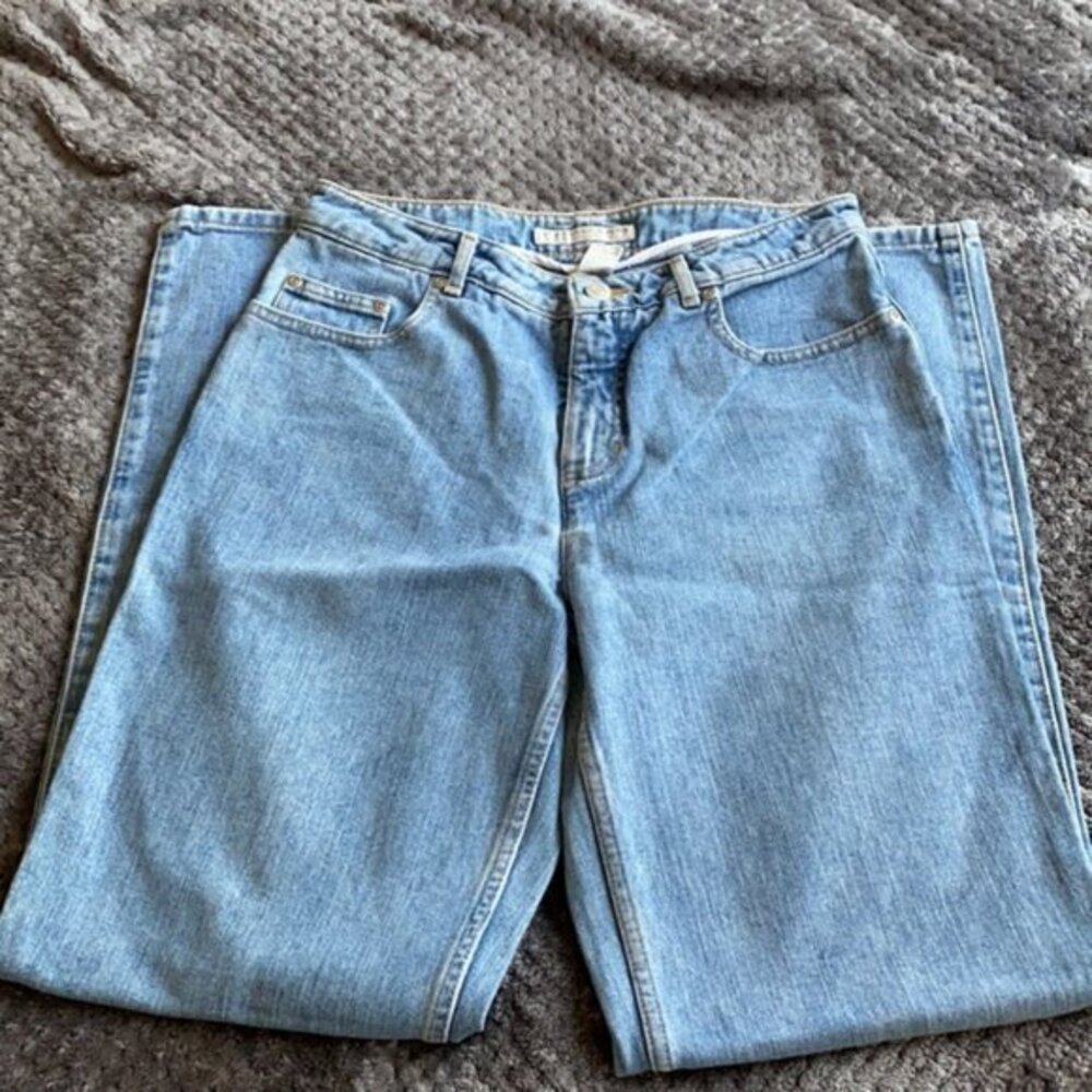 Women's Geoffrey Beene Denim Blue Straight Leg Jeans Size 4 GUC #0116